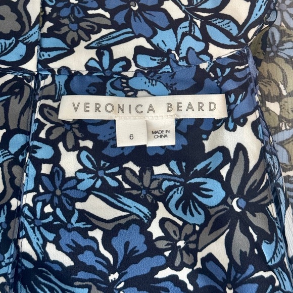 Veronica Beard Maxi Silk Floral Halter-Neck Florencia Dress - Picture 7 of 8